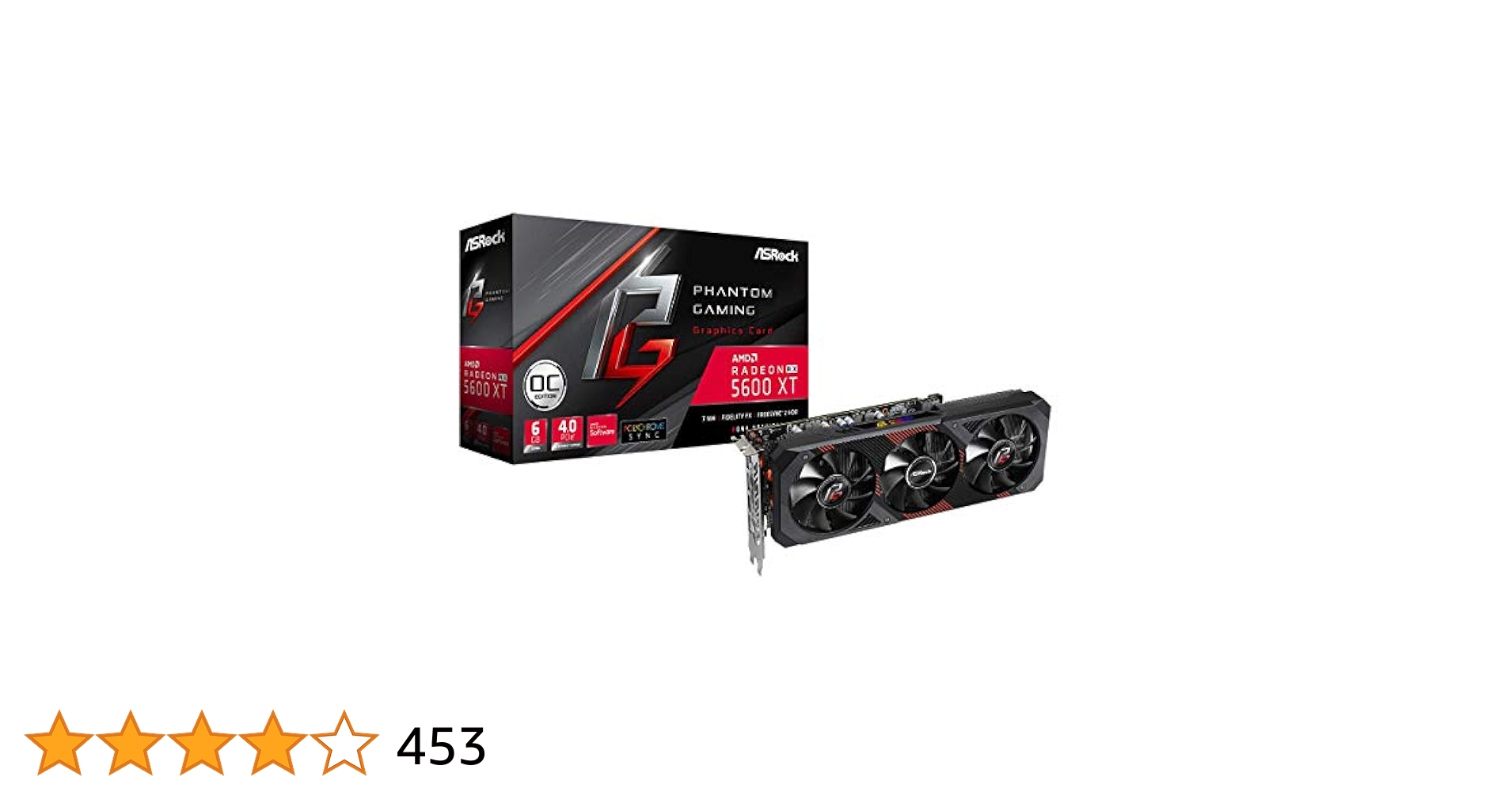 グラフィックボード・グラボ・ビデオカード ASRock AMD Radeon RX5600XT PG D3 6G OC ASRock > AMD Radeon™ RX 5600 XT Challenger D 6G OC